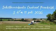 Schildervakantie in het hart van Frankrijk 5 t/m 11 juli 2026